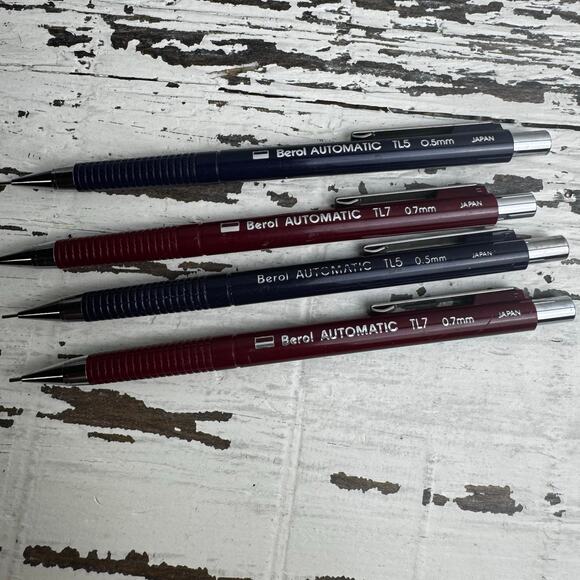 Vintage Berol Automatic TL5 TL7 Drafting Mechanical Pencils 0.7 0.5mm Lot of 4 - Picture 7 of 7